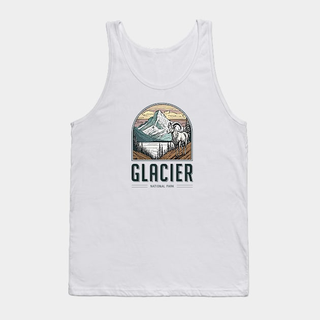 Glacier National Park Tank Top by Curious World